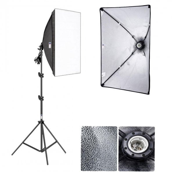 DEYATECH Softbox Tekli 50x70cm Ürün Çekim Light Işık ürün görseli 1