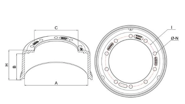 TIRSAN ÇAKMALI 18CM KAMPANA ürün görseli 1