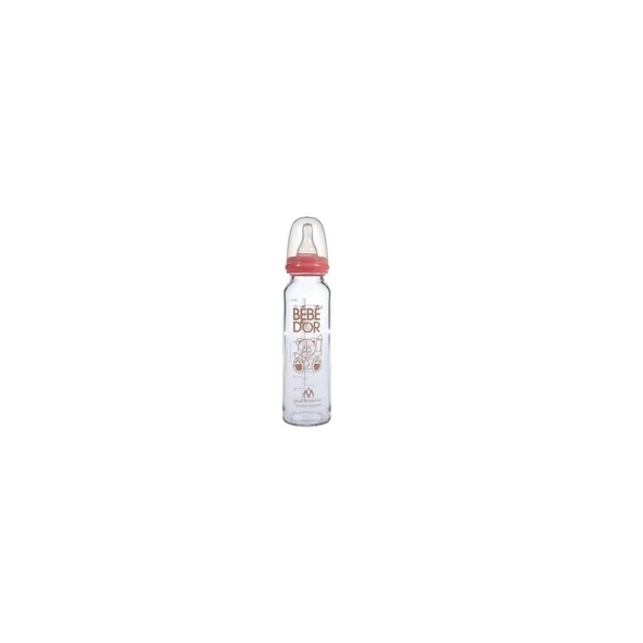Orta Akış Isıcam Biberon (250 ml) / Pembe ürün görseli 1