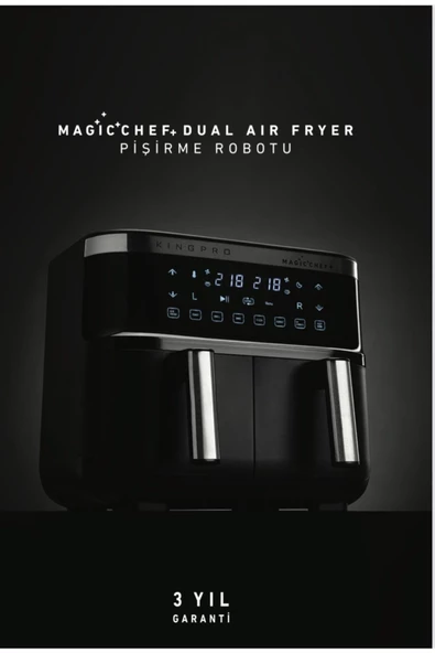King Pro Kyf32 Magıcchef Plus Dual AirFryer Pişirme Robotu ürün görseli 1