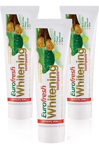 FARMASİ Eurofresh Misvaklı Beyazlatıcı 112 Gr 3 Adet Diş Macunu ürün görseli 1