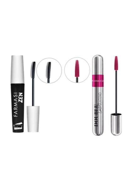 FARMASİ Zen Maskara 8 ml & Double Lash Extend Çıft Etkili Maskara 12 ml ürün görseli 1