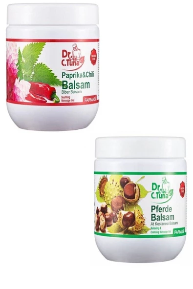 Farmasi Dr. Cevdet Tuna Biberli Masaj Jeli 500 ml + At Kestanesi Masaj Jeli 500 ml ürün görseli 1