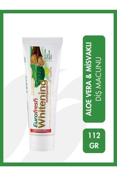 Farmasi Eurofresh Aloe Veralı Misvaklı Beyazlatıcı Diş Macunu 112 gr 1 Adet ürün görseli 1