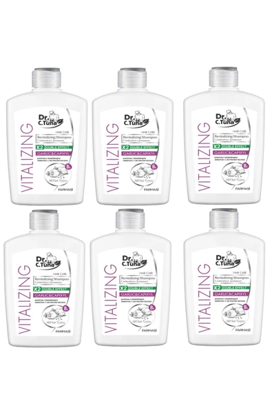 FARMASİ Dr. C.tuna Vitalizing Sarımsak Özlü Şampuan 500 ml  6 X Adet ürün görseli 1