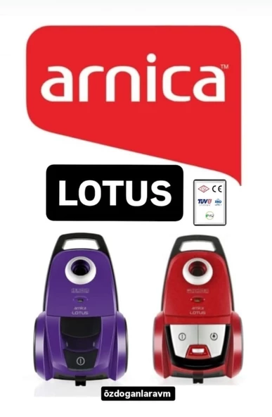 Arnıca Lotus ET14260 ve ET14280 Süpürge Toz Torbası 10 Adet Motor Filitreli ürün görseli 1