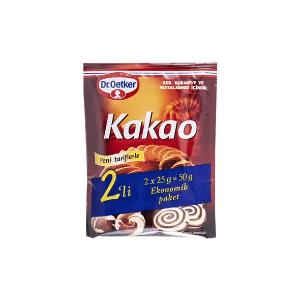 Dr.Oetker Kakao 2x25 gr x 4 Adet - Resim 2