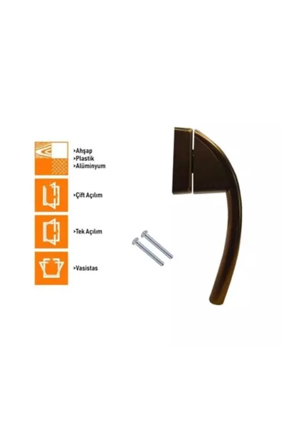 Roto Swing Secustik (Koyu Bronz) Pencere Kolu - Resim 2