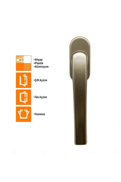 Roto Secustik (Koyu Bronz )Pencere Kolu ürün görseli 1