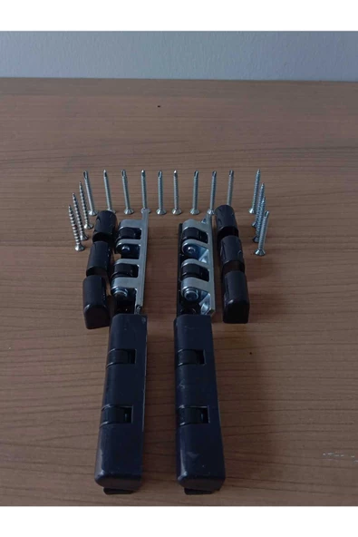 Uğur Kalıp Pvc Siyah Pratik Menteşe (4 Adet) ürün görseli 1