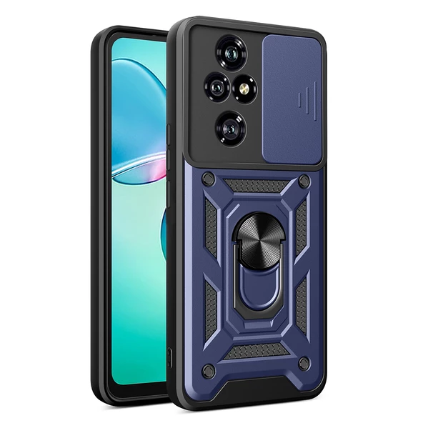 Honor 200 Pro Kılıf Magnetik Standlı Kamera Korumalı Zore Sürgülü Vega Kapak ürün görseli 1