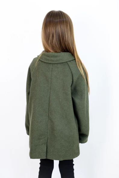 Reglan Kol Unisex Kaşe Kaban - Resim 9