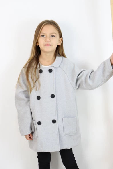Reglan Kol Unisex Kaşe Kaban - Resim 3