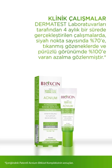 BİOXCİN ACNİUM KONSANTRE BAKIM SERUMU 15ML - Resim 3