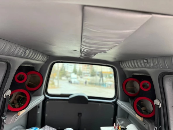 Volkswagen Caddy Kelebek Cam 2 Takım Kırmızı Halkalı Pandizot ürün görseli 1