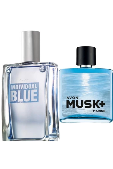 Blue Erkek Parfümü. 100 ml + Avon Musk Marine Edt 75 ml 2li set ürün görseli 1