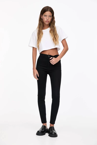 Pull & Bear Yüksek bel jegging ürün görseli 1