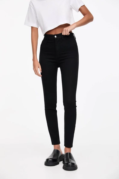 Pull & Bear Yüksek bel jegging - Resim 2