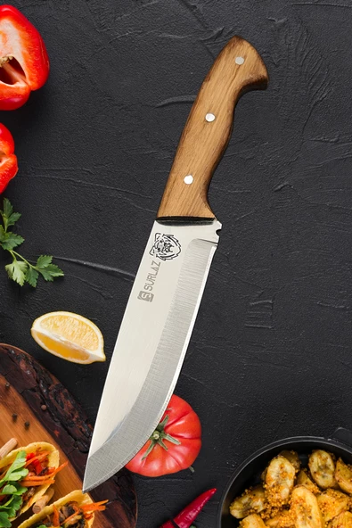 SürLaz Outdoor Bıçak Aslan El Yapımı Kılıf Hediye Şef Bıçak ürün görseli 1