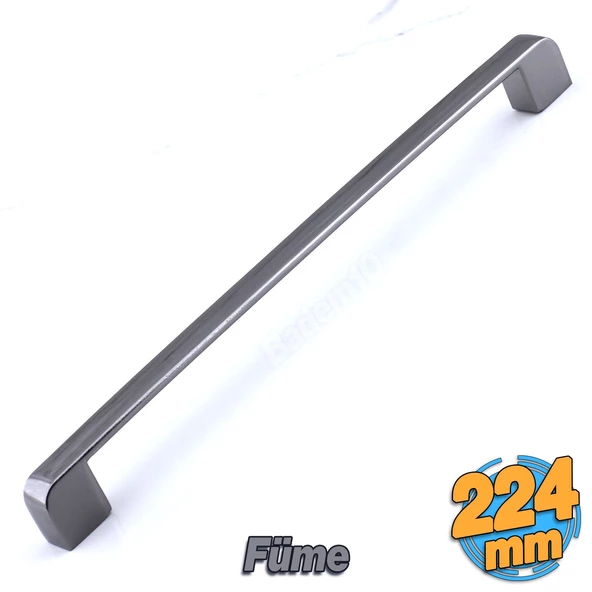 Gölcük 224 mm- ( 22.4 cm ) Füme Mobilya Mutfak Dolap Çekmece Dolabı Kapak Metal Kulpu Kulbu Kulpları ürün görseli 1