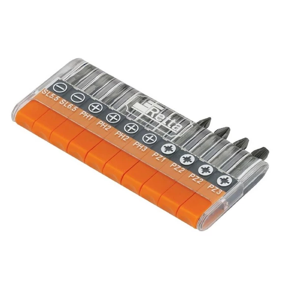 Retta 1/4" 10 Parça Bits Uç Seti - RBS5030 ürün görseli 1
