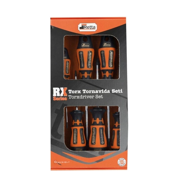 Retta 6 Parça Delikli Torx Tornavida Seti - RXT6100 ürün görseli 1