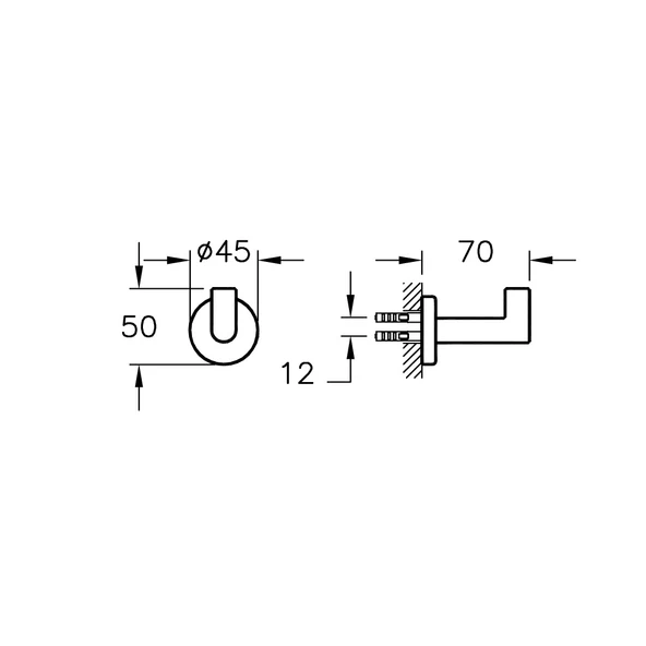 Artema Minimax Askı Krom A44787 - Resim 2