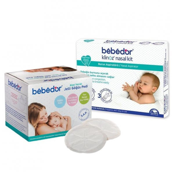 Bebedor Aloe Veralı Jelli Göğüs Pedi 24 Adet + Bebedor Burun Aspiratörü ürün görseli 1