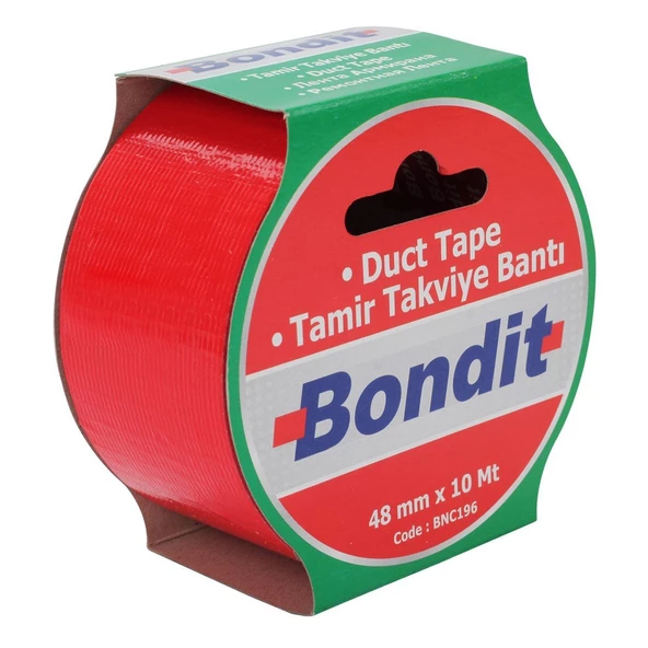 Bondit Bnc196 Kırmızı Tamir  Bandı 48Mm*10Mt ürün görseli 1