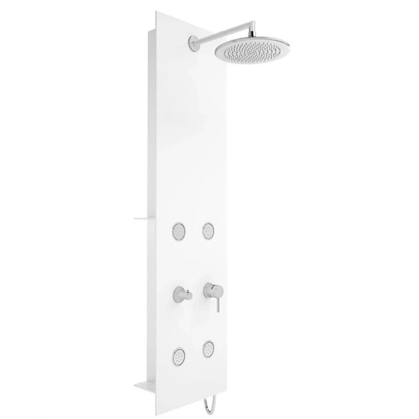 A45804 Vitra Origin Masajlı Duş Sistemi, Beyaz Cam ürün görseli 1