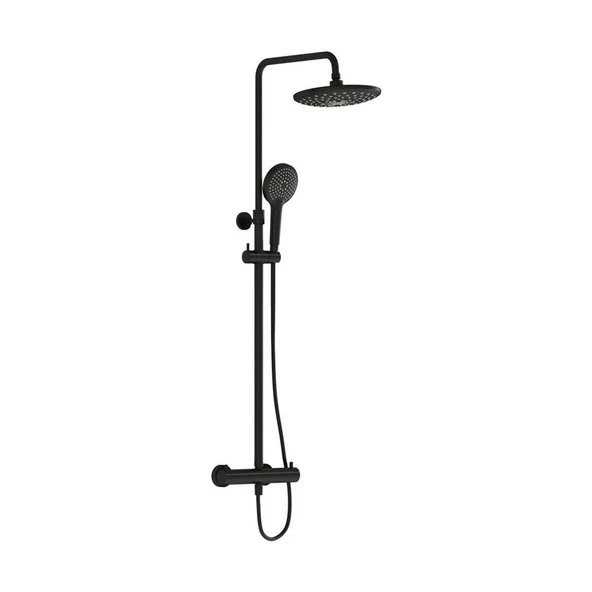 A4720536 Vitra AquaHeat Bliss 240 2F Duş Kolonu ve Termostatik Duş Bataryası Sistemi, Mat Siyah ürün görseli 1