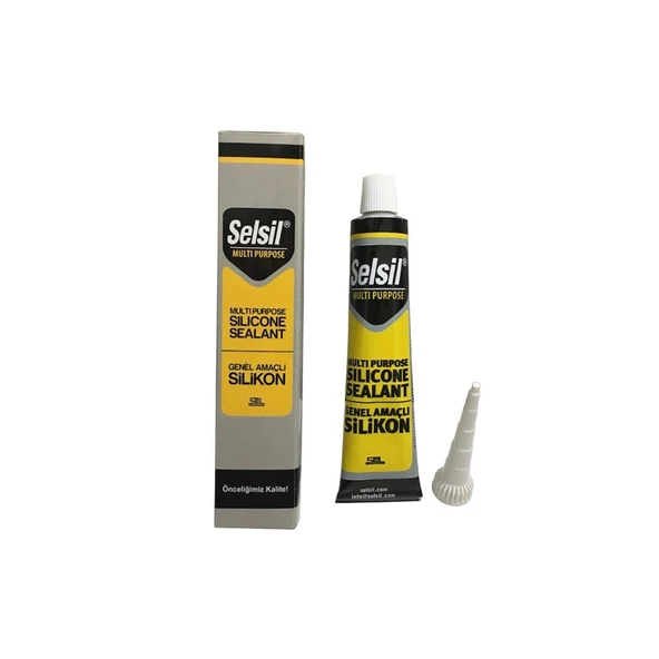 Selsil Genel Amaçlı Şeffaf Tüp Silikon 50 Ml ürün görseli 1