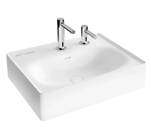 7241B403-1514 Vitra Equal Lavabo, 60 cm, (Entegre Temassız Sıvı Sabunluk Deliklidir) ürün görseli 1