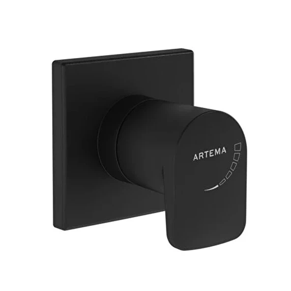 Artema Root Square Ankastre Stop Valf (Sıva Üstü Grubu) Mat Siyah A4272936 ürün görseli 1
