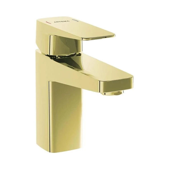 A4273223 Artema Root Square Lavabo Bataryası, Altın ürün görseli 1