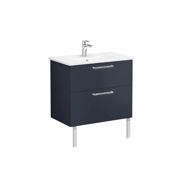 68287 Vitra Root Flat İki Çekmeceli Lavabo Dolabı, 80 cm, Mat Lacivert (Köşeli Lavabo Dahil) ürün görseli 1