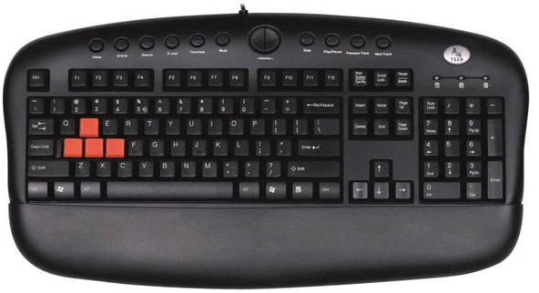 A4 Tech Kb-28G Siyah Usb Multımedya Gamer Klavye - Resim 2