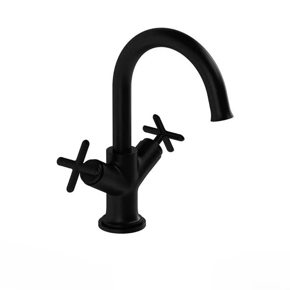 A4288436 VitrA Origin Classic Lavabo Bataryası (Çift Kumandalı) Mat Siyah ürün görseli 1