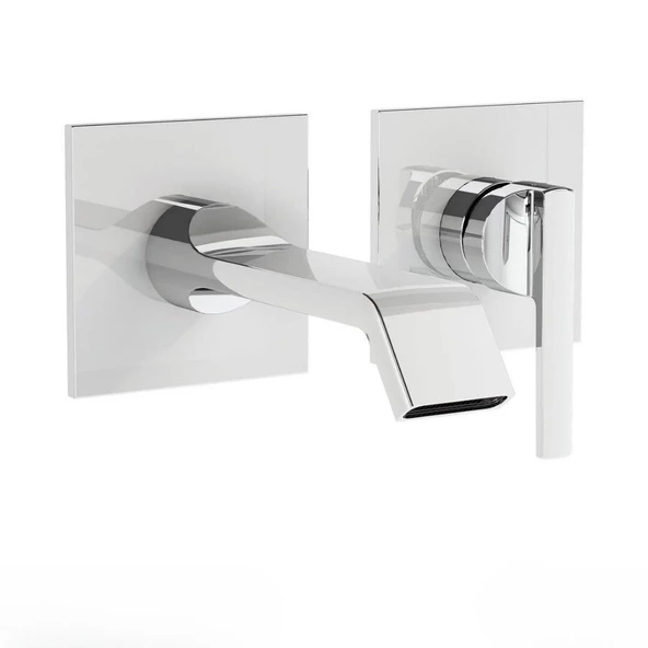A42782 VitrA Suit İki Delikli Ankastre Lavabo Bataryası,(Sıva Üstü Grubu),Krom ürün görseli 1