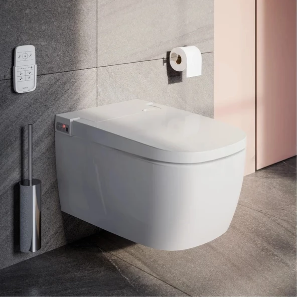 5674B003-6193 Vitra Metropole V-Care Akıllı Rim-ex Asma Klozet, Basic, Yeni Seri ürün görseli 1