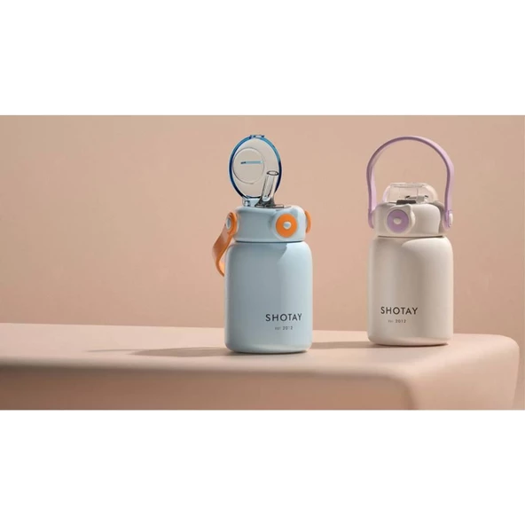 Shotay Çelik Termos Çocuk 500Ml Pembe - Resim 3