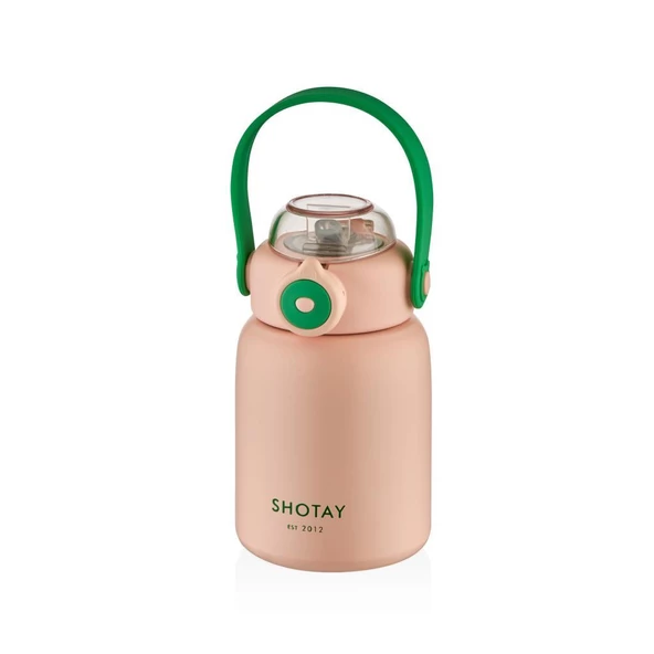 Shotay Çelik Termos Çocuk 500Ml Pembe ürün görseli 1