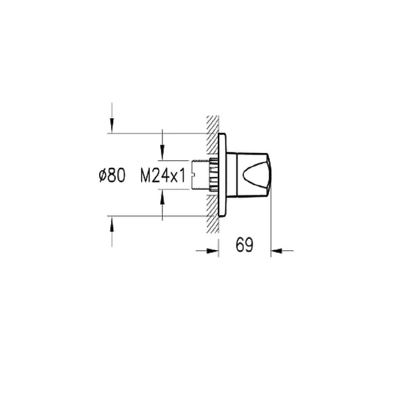 Vitra Ankastre Stop Valf – Sıva Üstü A41443 - Resim 2