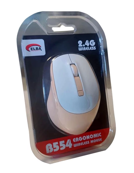 Elba B554 Pembe-Beyaz 6D 2.4Ghz Kablosuz Mouse - Resim 2
