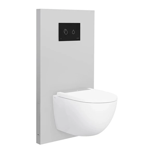 773-5060-01 Vitra RenoForm Asma Klozet İçin Platform, 6 cm, Açık Gri (Taharet Deliksiz) ürün görseli 1