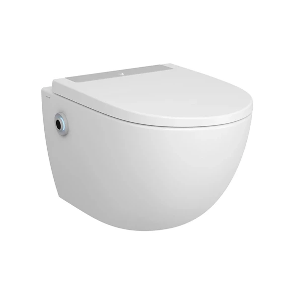4948B403-6262 Vitra Sento Asma Klozet, 54 cm (Temassız Entegre Taharet Musluklu-Temassız Klozet Kapağı Dahil) ürün görseli 1