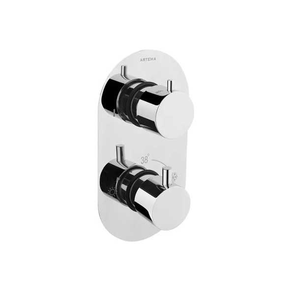 Artema Aquaheat R2 Ankastre Banyo Duş Bataryası (2 Yollu Yönlendirici) A47113 ürün görseli 1