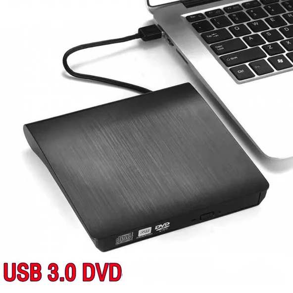 Monozone Usb 3.0 Harici Dvdrw Slim External Cd Dvd Yazıcı Okuyucu Ultra İnce Writer ürün görseli 1