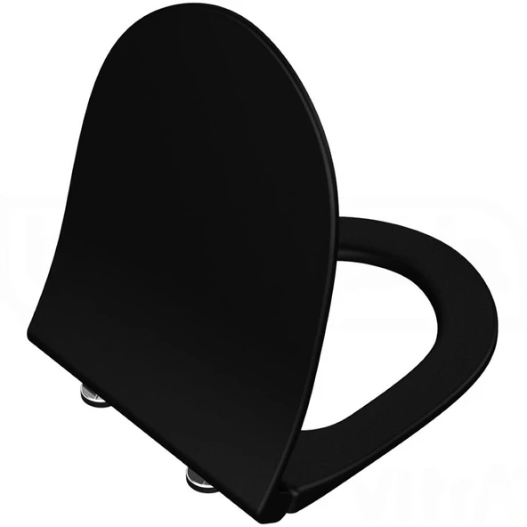 Vitra Sento Slim Klozet Kapağı, Yavaş Kapanır, Mat Siyah, 120-483-009 ürün görseli 1