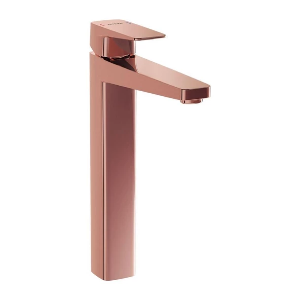 A4273329 Artema Root Square Tezgah Üstü Lavabo Bataryası Soft Bakır ürün görseli 1
